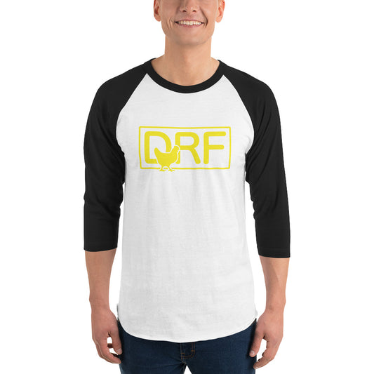 DRF Abbreviated Chicken Lofgo 3/4 sleeve raglan shirt