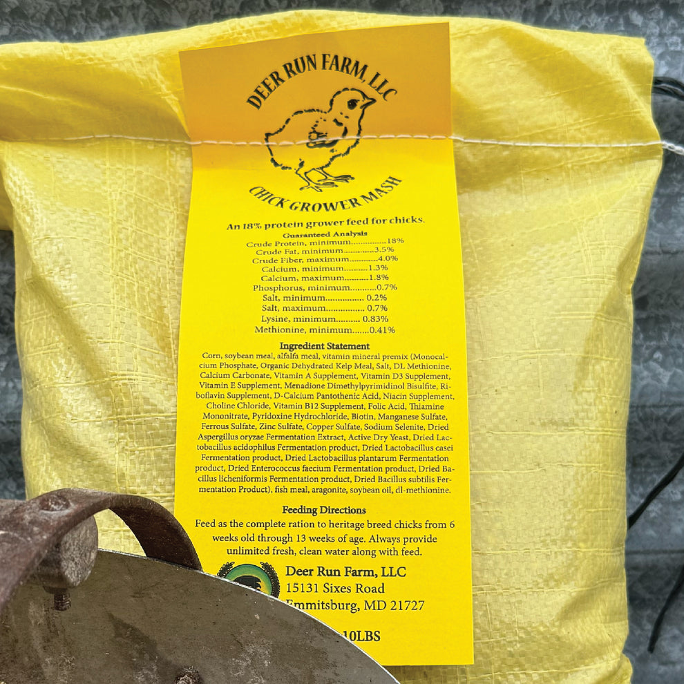 Grower Chicken Feed – Deer Run Farm
