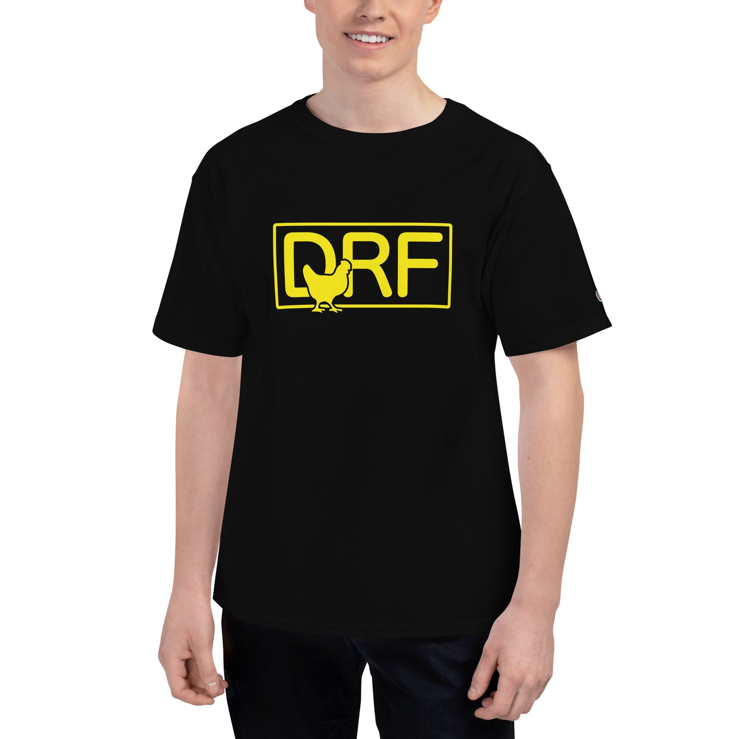 DRF Abbreviated Chicken Logo Champion T-Shirt