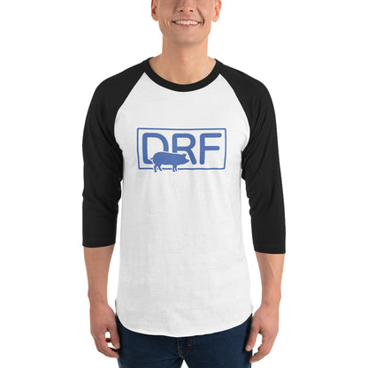 DRF Abbreviated Pork Logo 3/4 sleeve raglan shirt