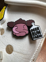 DRF Cow Croc Charm