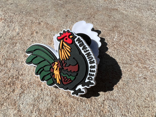 DRF Rooster Croc Charm