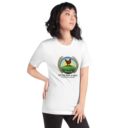 Short-Sleeve Unisex Deer Run Farm Logo T-Shirt