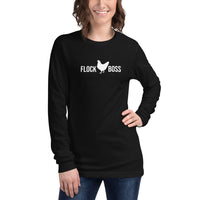 Unisex Long Sleeve Flock Boss Tee