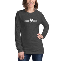 Unisex Long Sleeve Flock Boss Tee