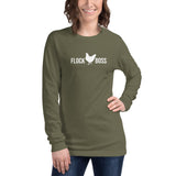 Unisex Long Sleeve Flock Boss Tee