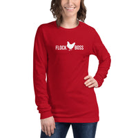Unisex Long Sleeve Flock Boss Tee