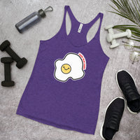 Women's Racerback Smiley Egg Tank
