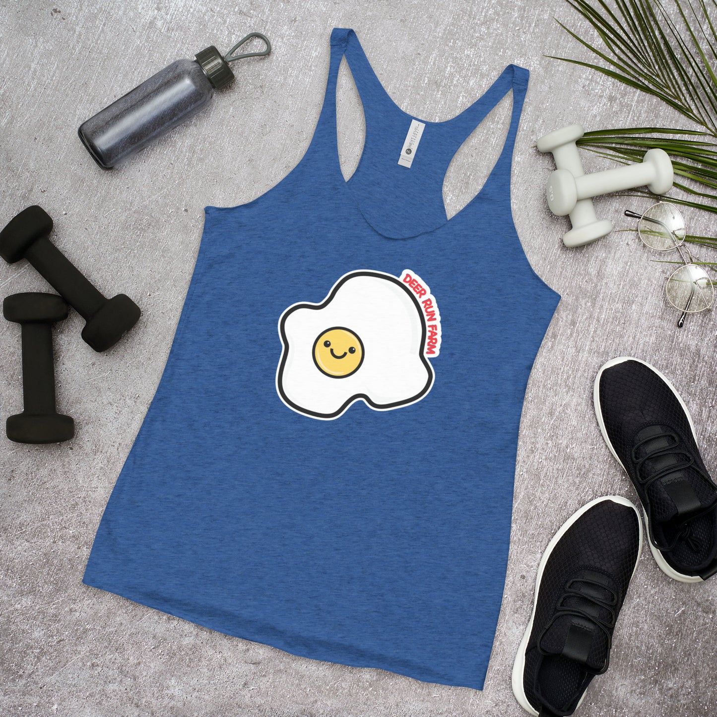 Women's Racerback Smiley Egg Tank