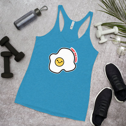 Women's Racerback Smiley Egg Tank